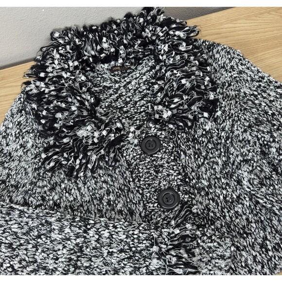 Y2k Frilly Cardigan Sweater Women M Knit Fairy 70s Wool Whimsi Artsy Eclectic - Picture 6 of 12